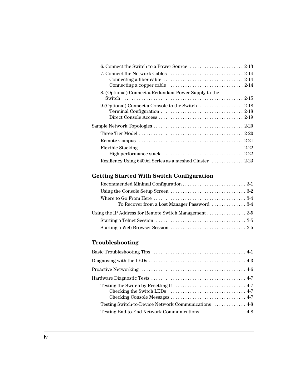 HP 6400CL User Manual | Page 6 / 84
