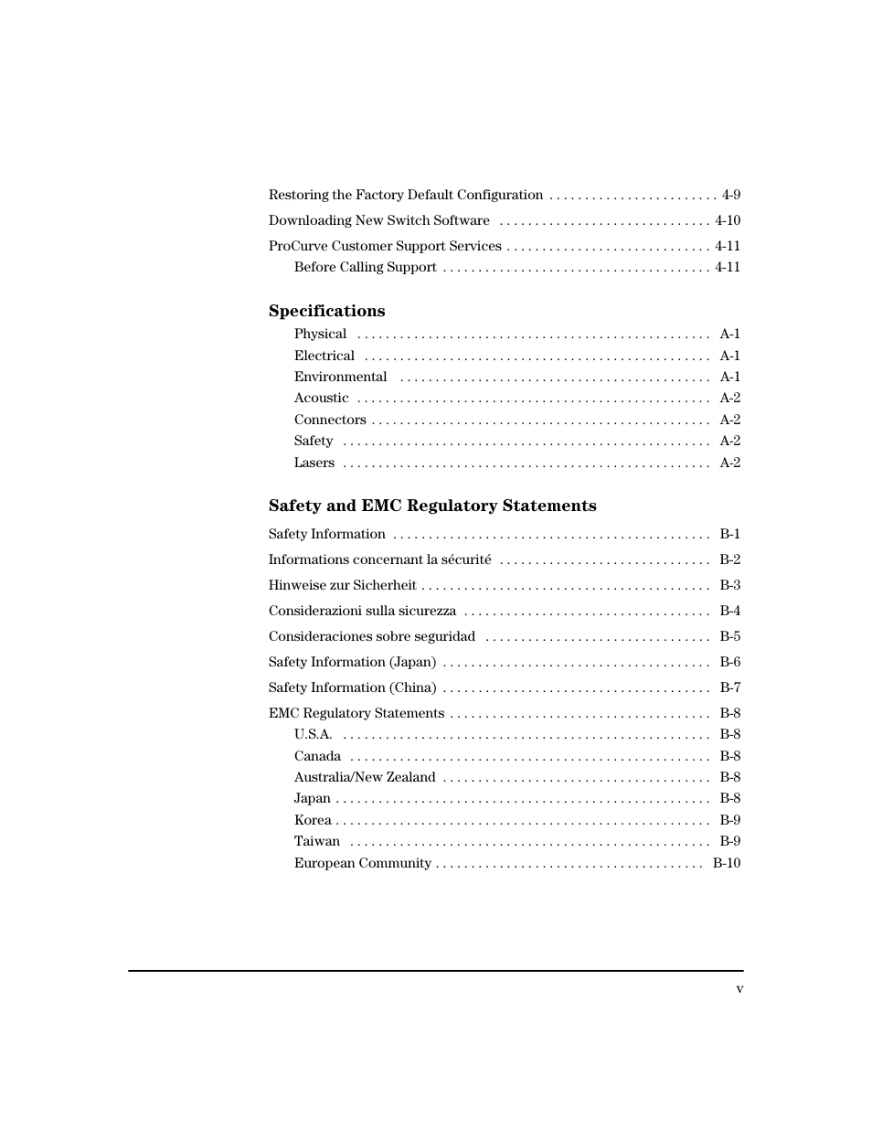 HP 6400CL User Manual | Page 7 / 84