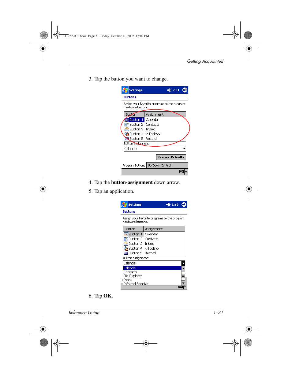 HP iPAQ h1910 User Manual | Page 37 / 105