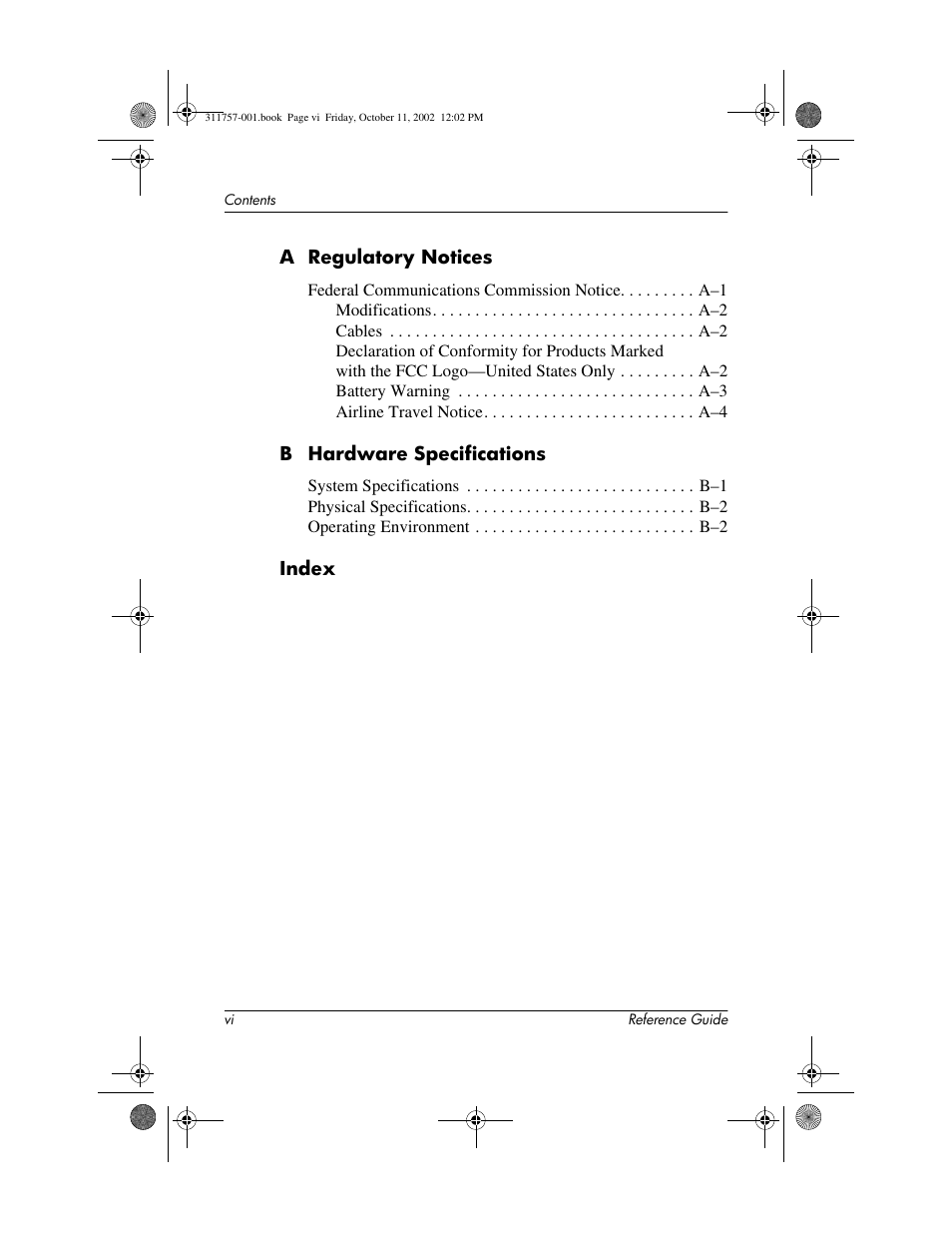 HP iPAQ h1910 User Manual | Page 6 / 105