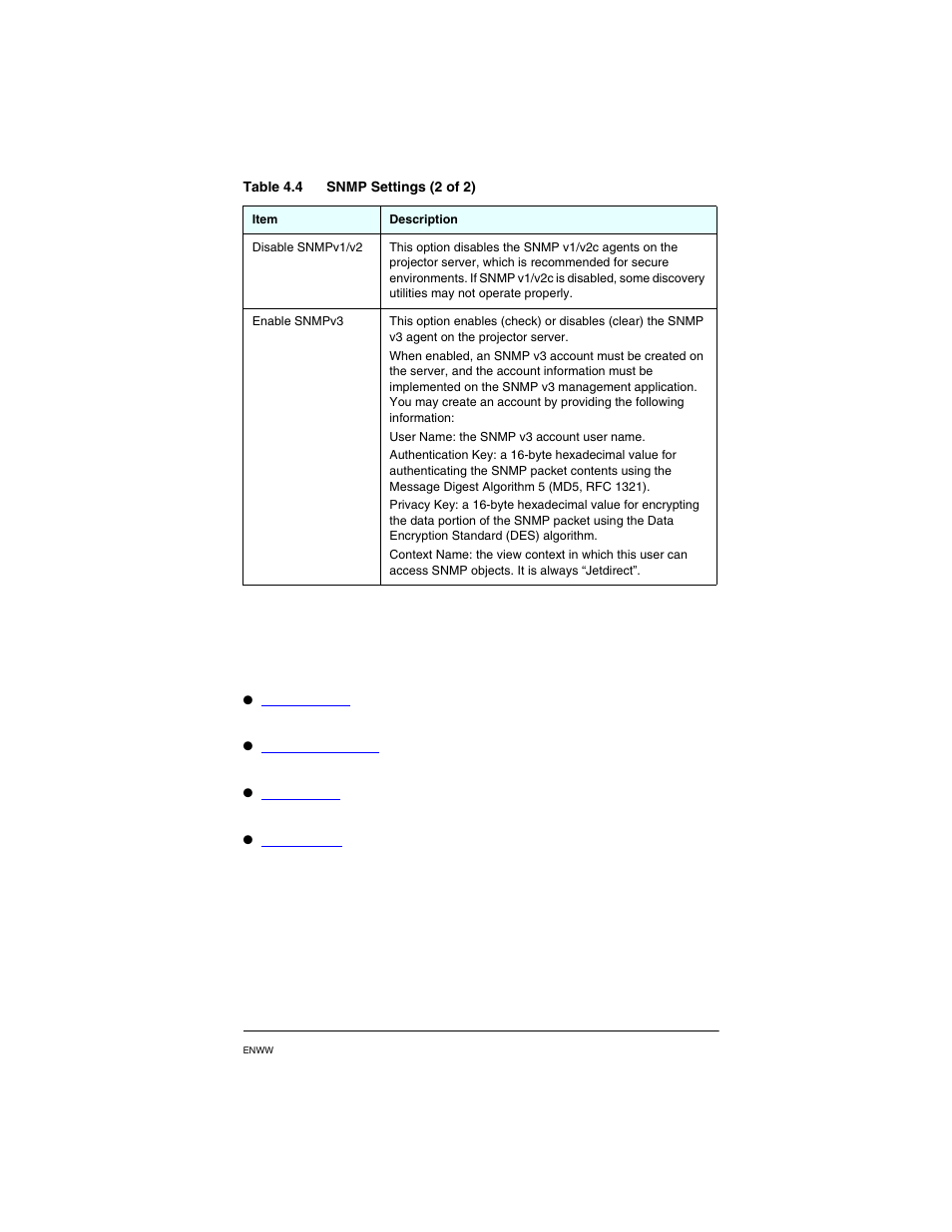 Other settings | HP PN1050 User Manual | Page 57 / 101