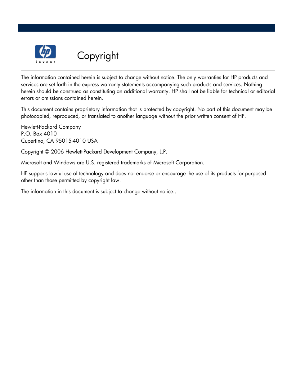 Copyright | HP Media Vault User Manual | Page 2 / 142