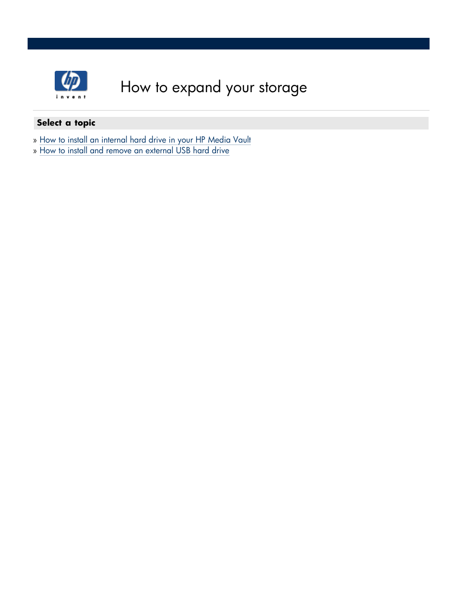 How to expand your storage | HP Media Vault User Manual | Page 59 / 142