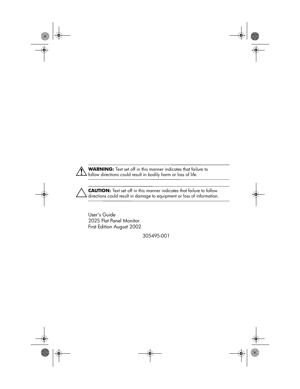 HP Compaq TFT 2025 User Manual | Page 2 / 36