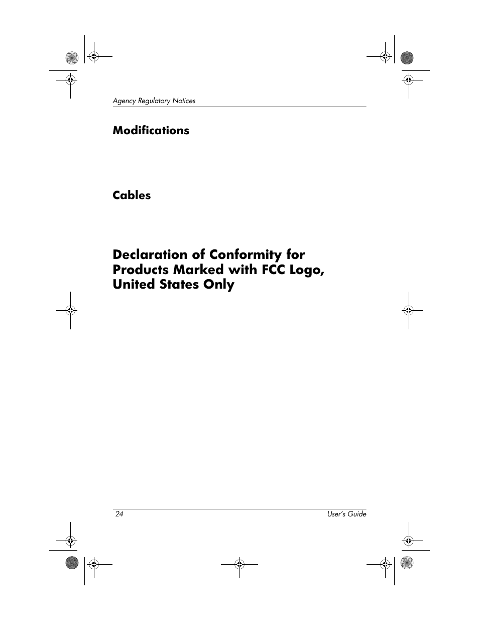 Modifications, Cables | HP Compaq TFT 2025 User Manual | Page 28 / 36