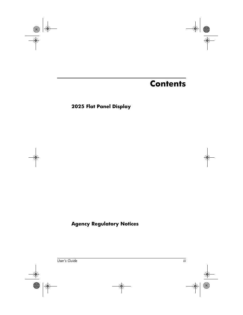HP Compaq TFT 2025 User Manual | Page 3 / 36