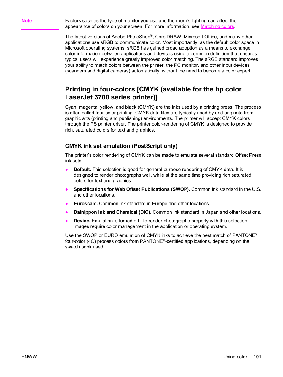 HP 3500 User Manual | Page 113 / 250