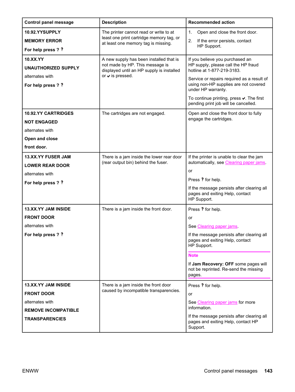 HP 3500 User Manual | Page 155 / 250