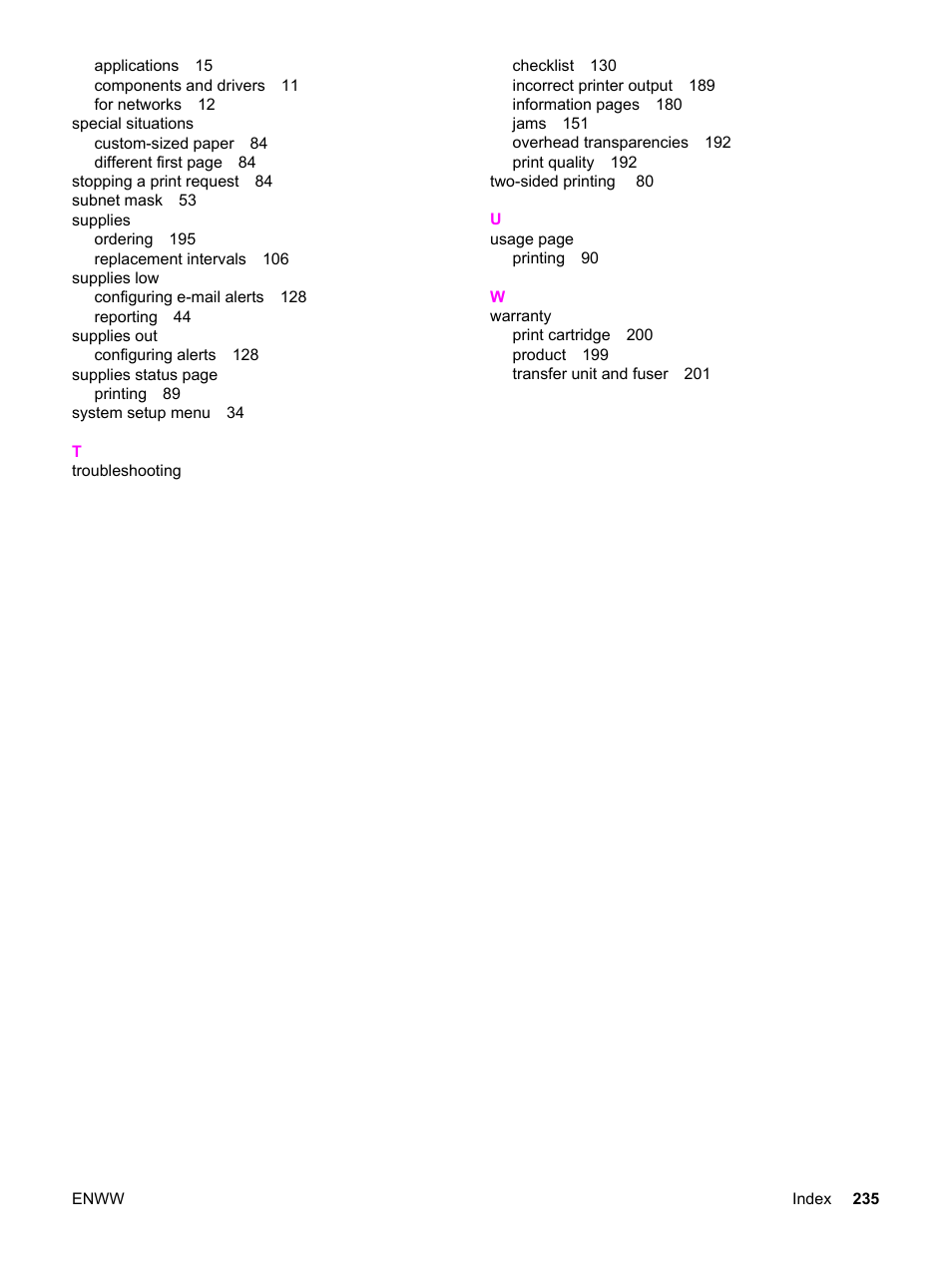 HP 3500 User Manual | Page 247 / 250