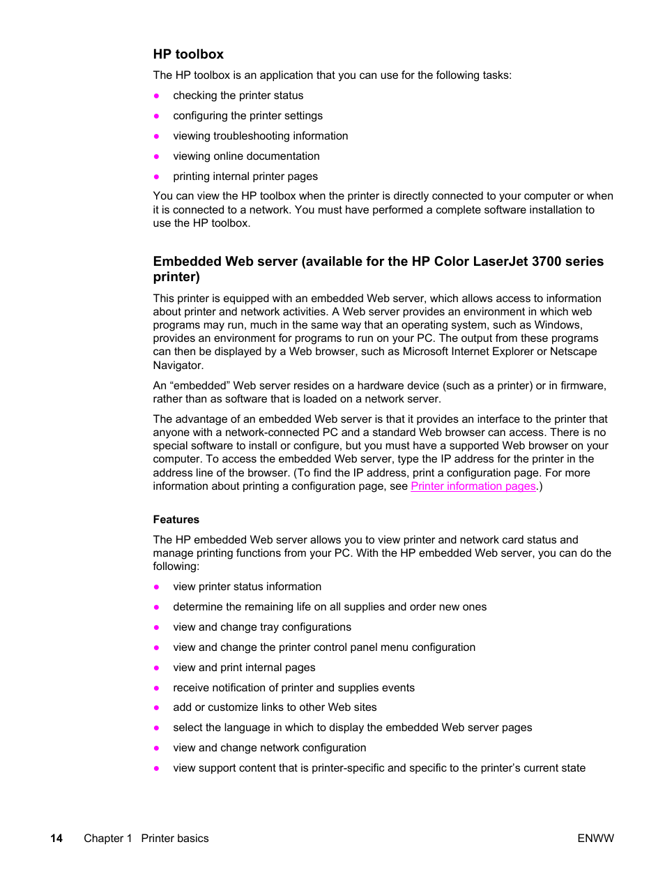 HP 3500 User Manual | Page 26 / 250