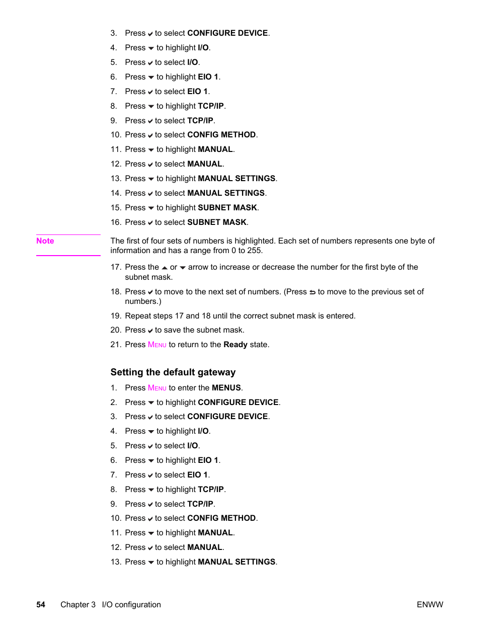 HP 3500 User Manual | Page 66 / 250