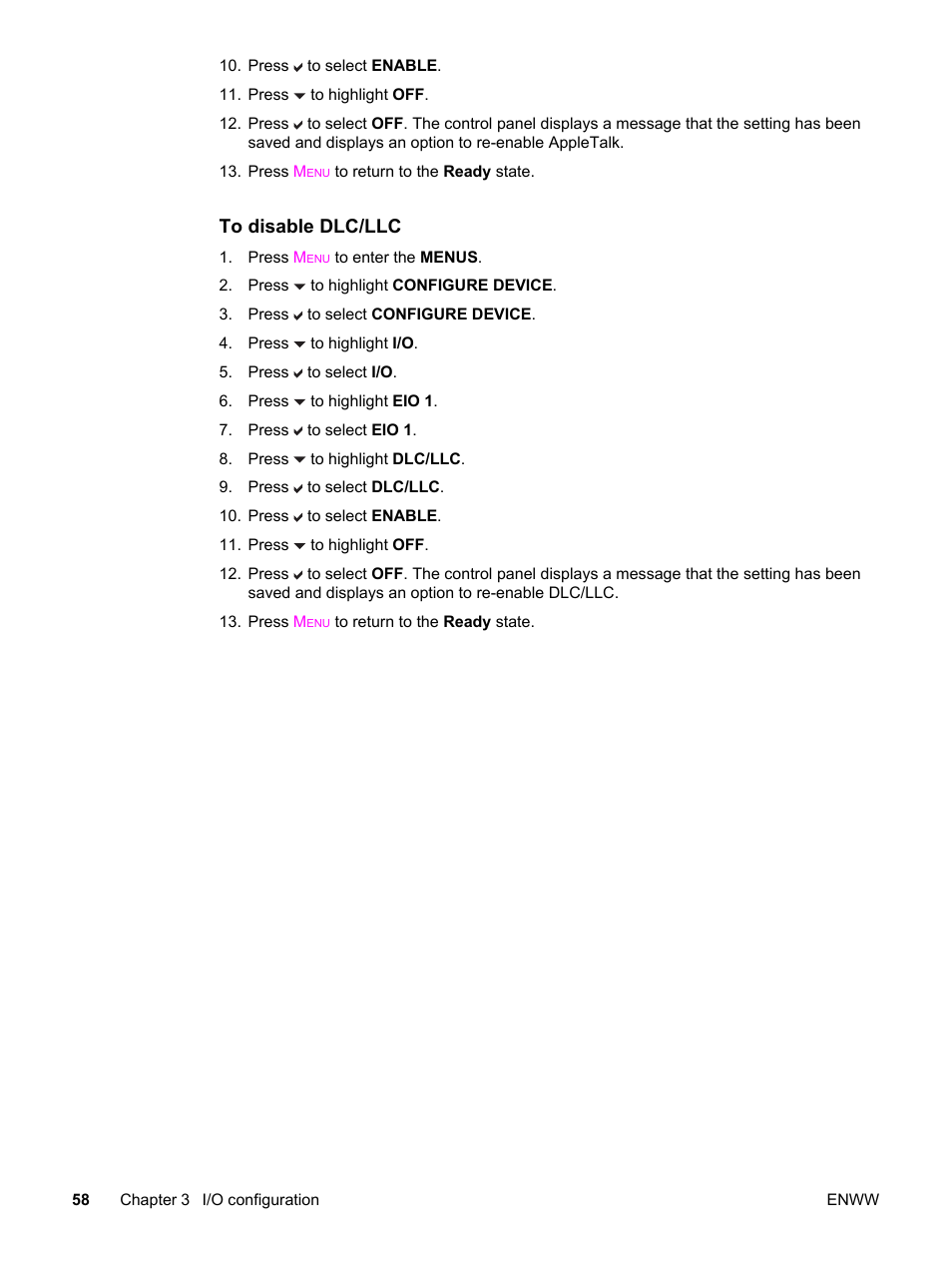 HP 3500 User Manual | Page 70 / 250