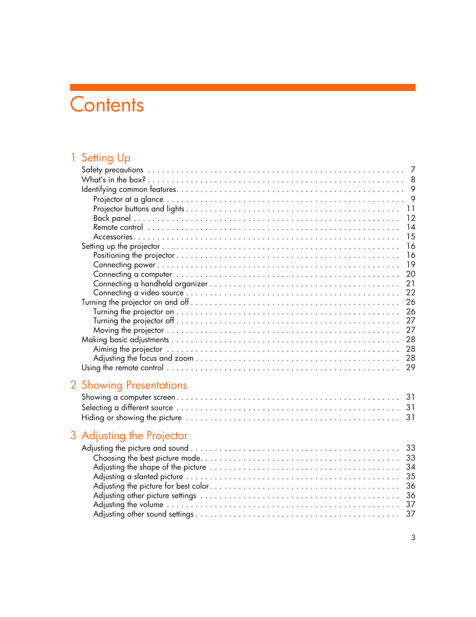 HP vp6300 User Manual | Page 3 / 75
