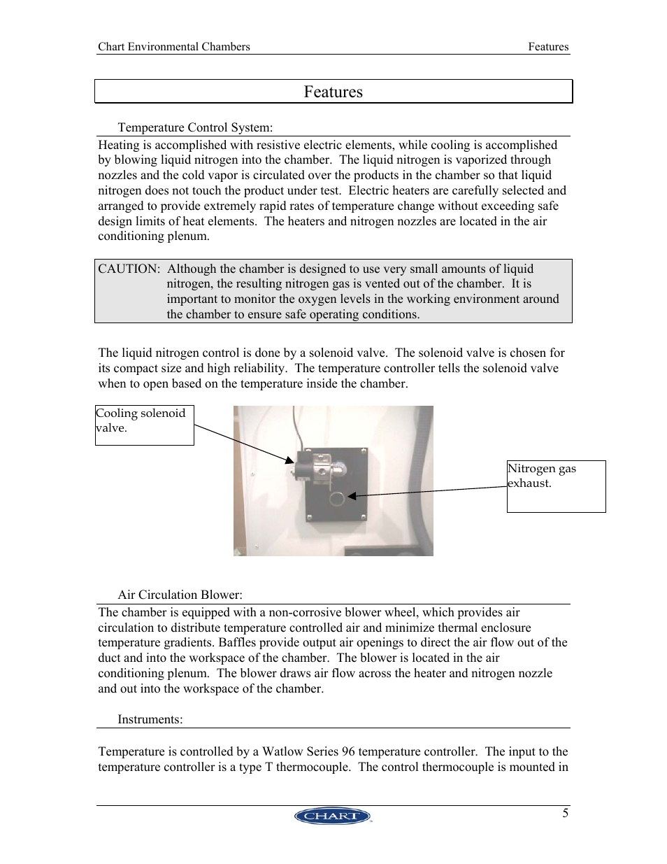 Features, Emperature, Ontrol | Ystem, Irculation, Lower, Nstruments | HP 11744195 User Manual | Page 10 / 22