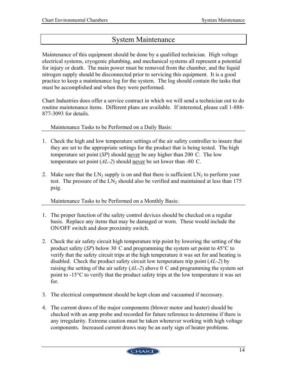 System maintenance, Aintenance, Asks to be | Erformed on a, Aily, Asis, Onthly | HP 11744195 User Manual | Page 19 / 22