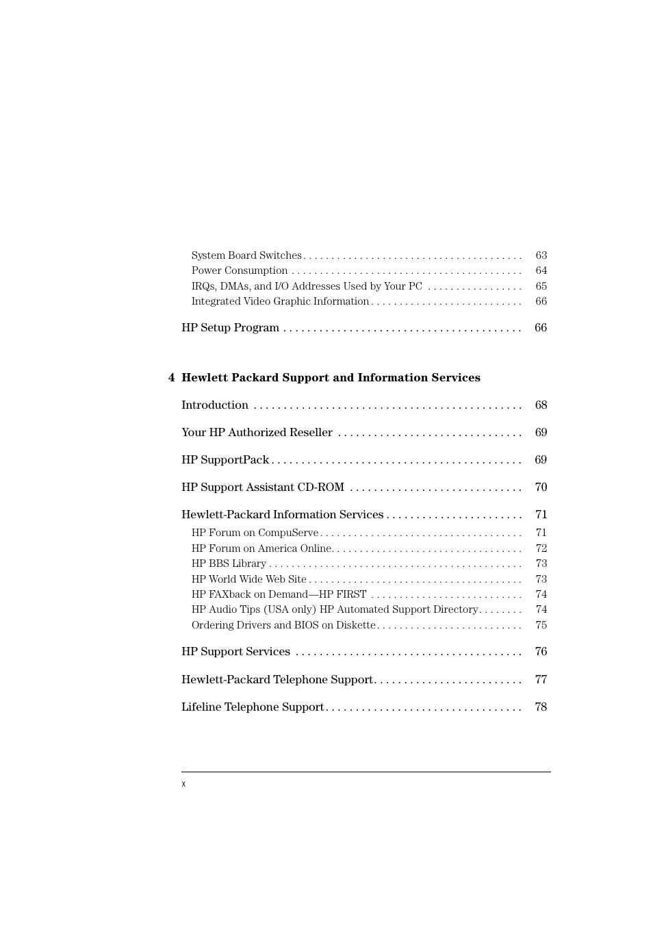 HP Vectra VL 5/xxx User Manual | Page 10 / 110