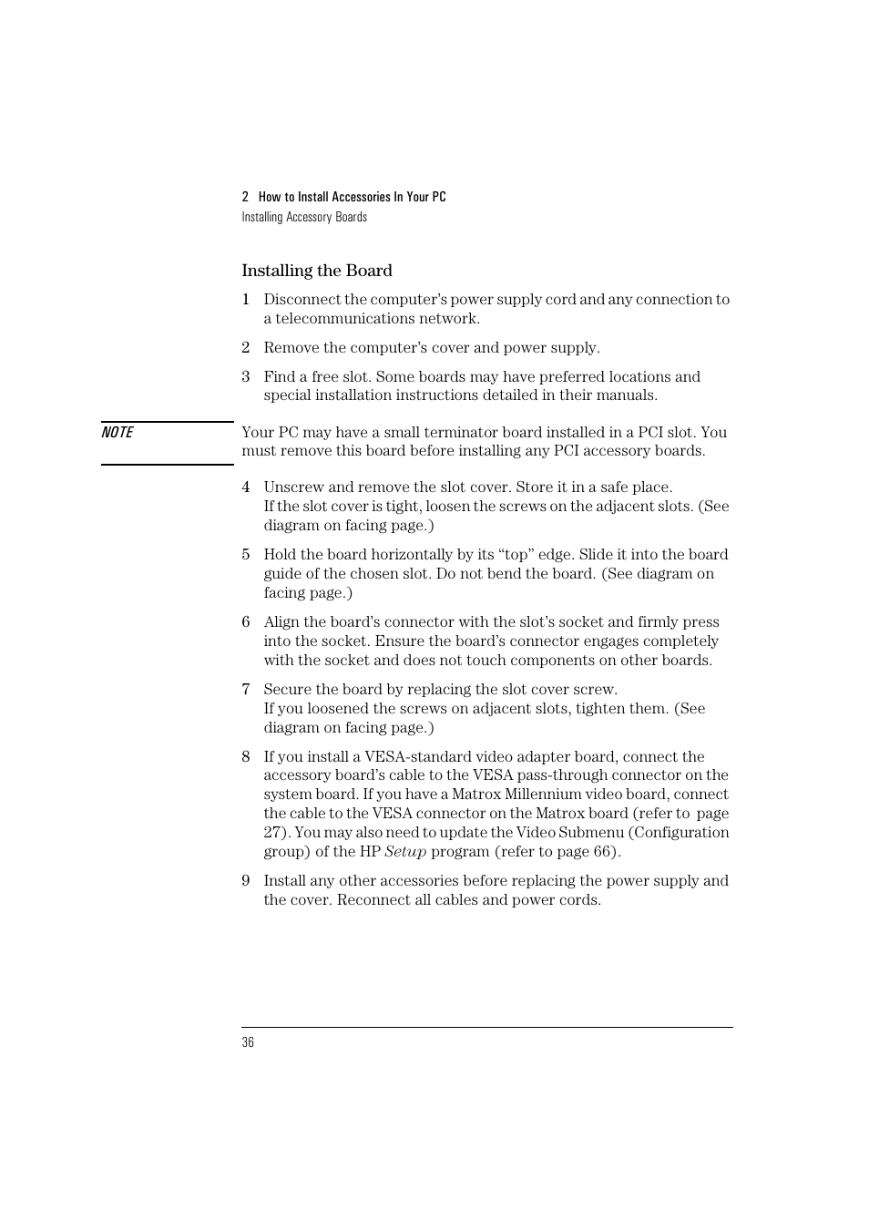 HP Vectra VL 5/xxx User Manual | Page 48 / 110
