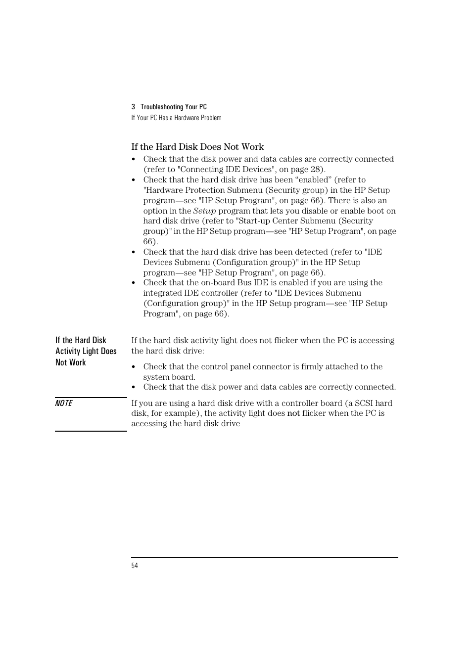 HP Vectra VL 5/xxx User Manual | Page 66 / 110