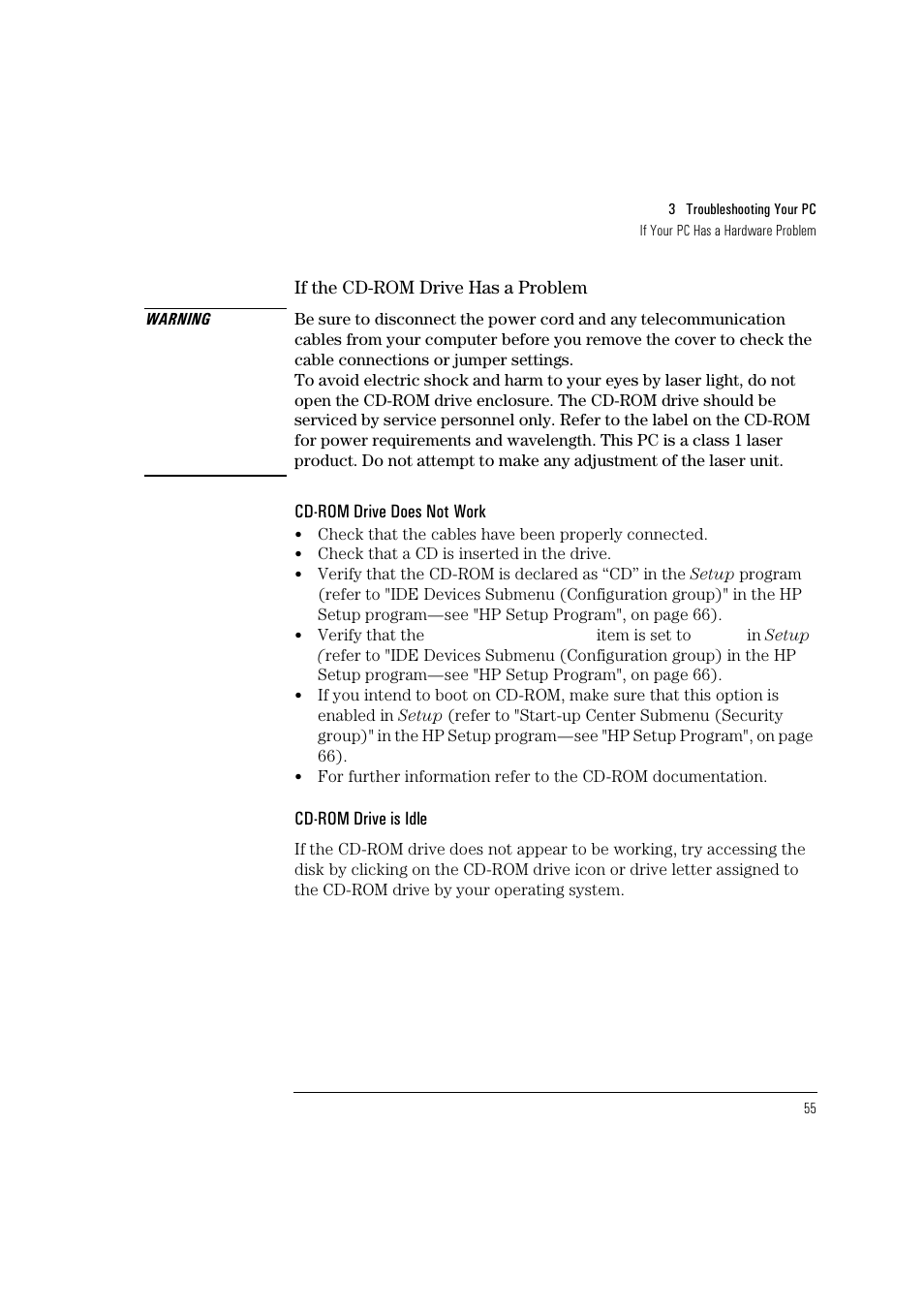 HP Vectra VL 5/xxx User Manual | Page 67 / 110