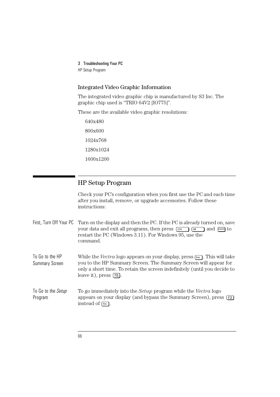 Hp setup program | HP Vectra VL 5/xxx User Manual | Page 78 / 110