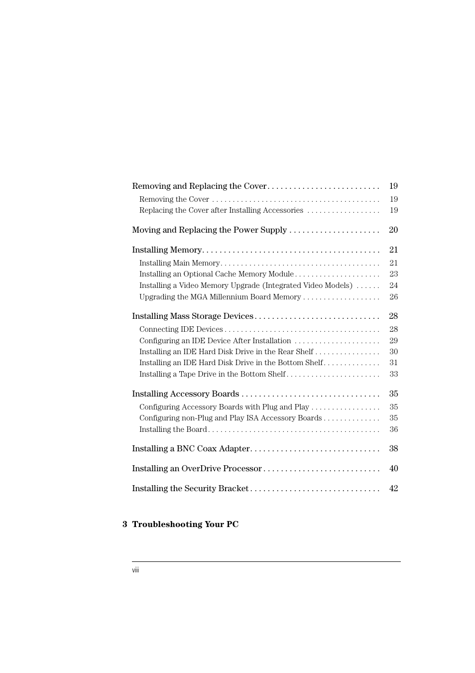 HP Vectra VL 5/xxx User Manual | Page 8 / 110