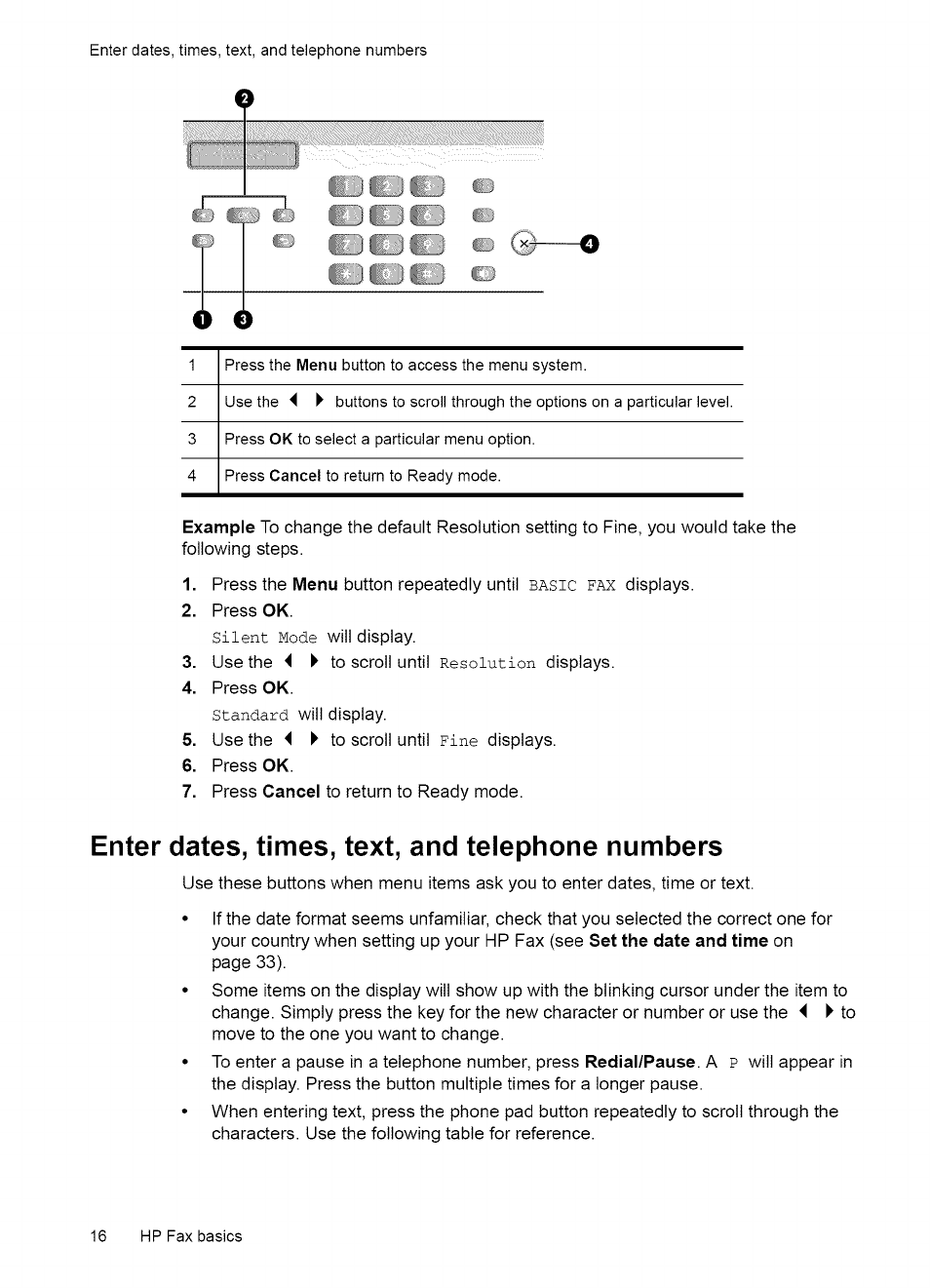 Loudspeaker, Navigate the menus, Ready mode | Menu buttons | HP 2140 User Manual | Page 19 / 70