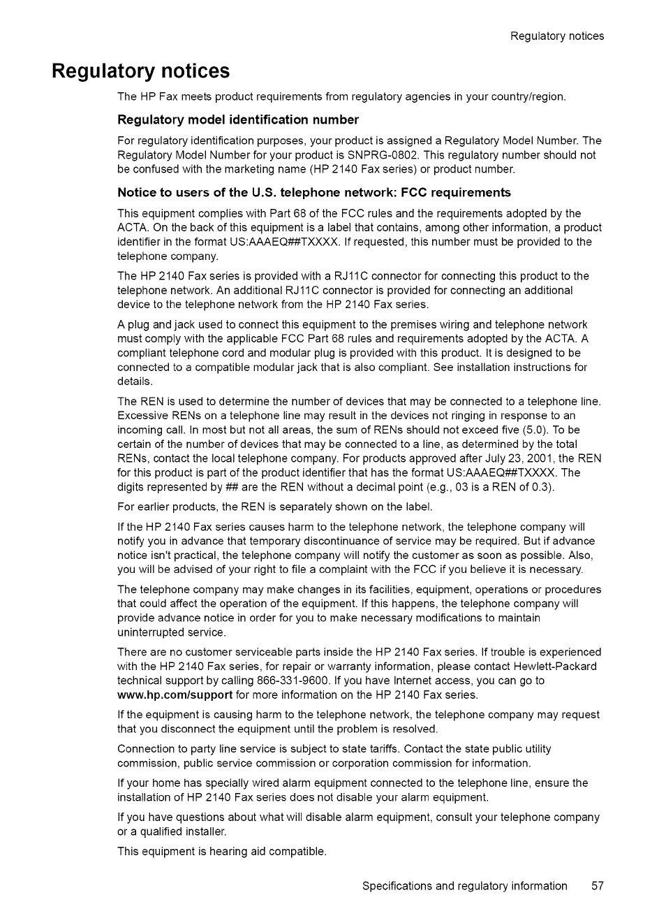 Environmental product stewardship program | HP 2140 User Manual | Page 60 / 70