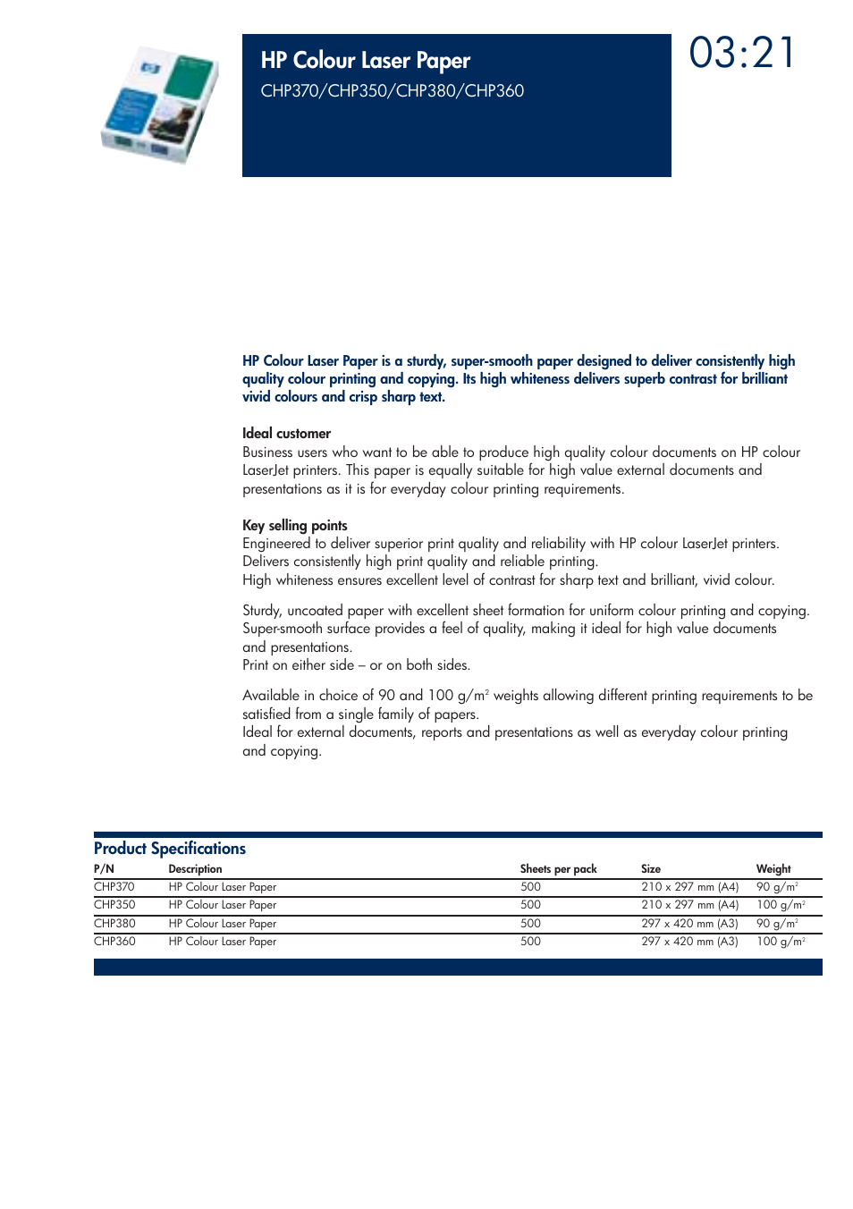 Hp colour laser paper | HP 200T User Manual | Page 111 / 174