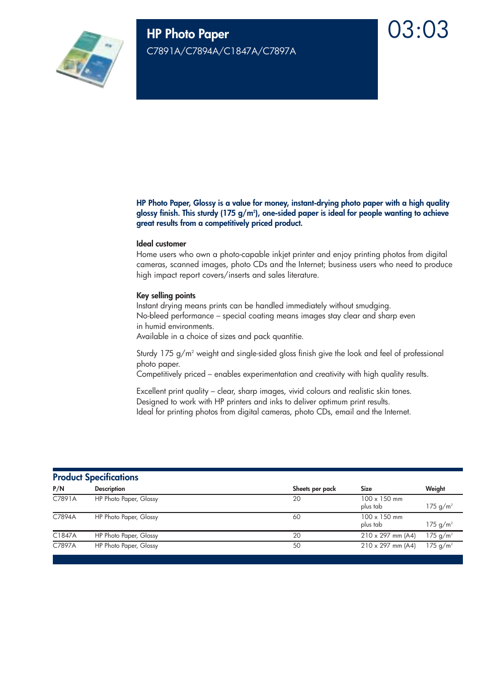 Hp photo paper | HP 200T User Manual | Page 93 / 174