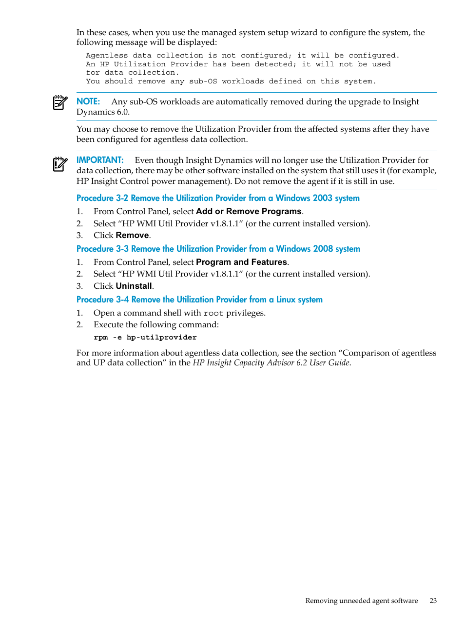HP INSIGHT DYNAMICS T8671-91017 User Manual | Page 23 / 54