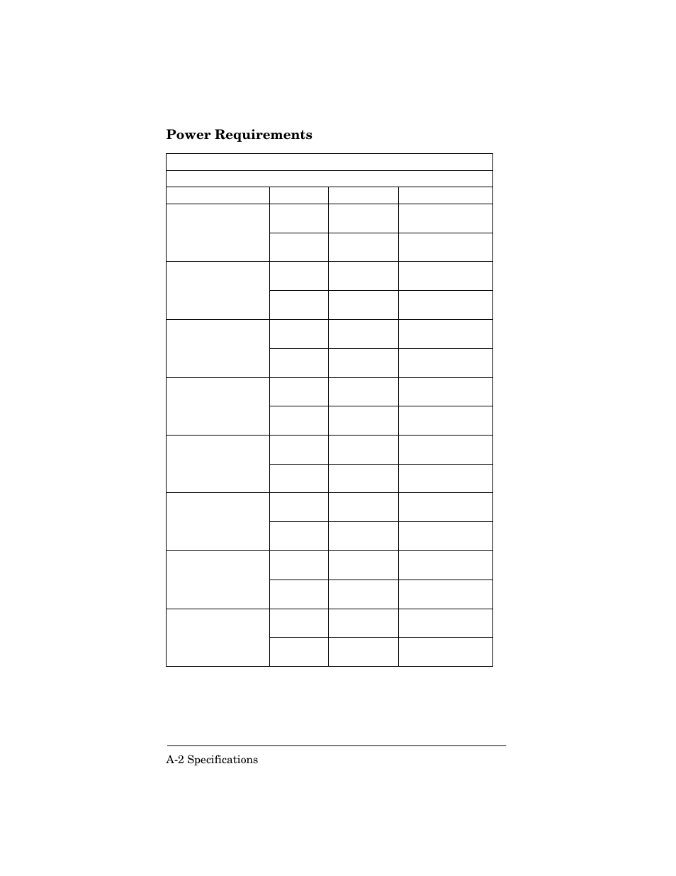 Power requirements | HP 170X User Manual | Page 22 / 30