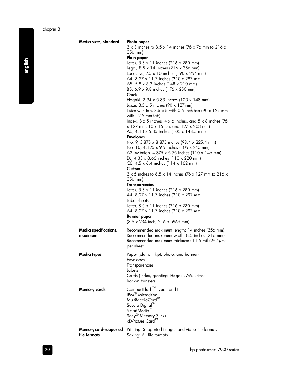 HP PHOTOSMART 7900 User Manual | Page 22 / 28