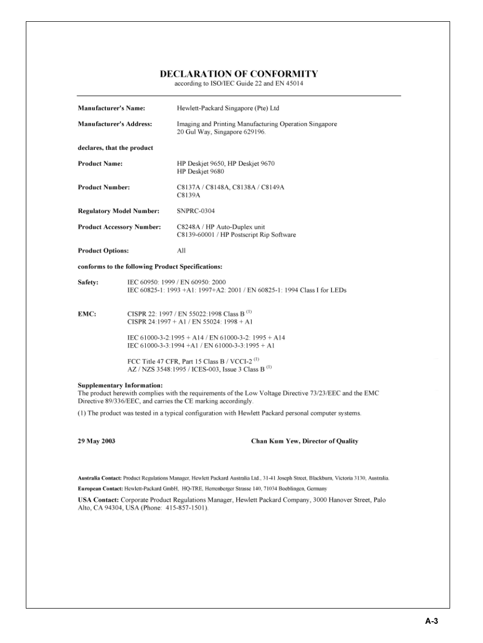 HP 9600 Series User Manual | Page 120 / 123