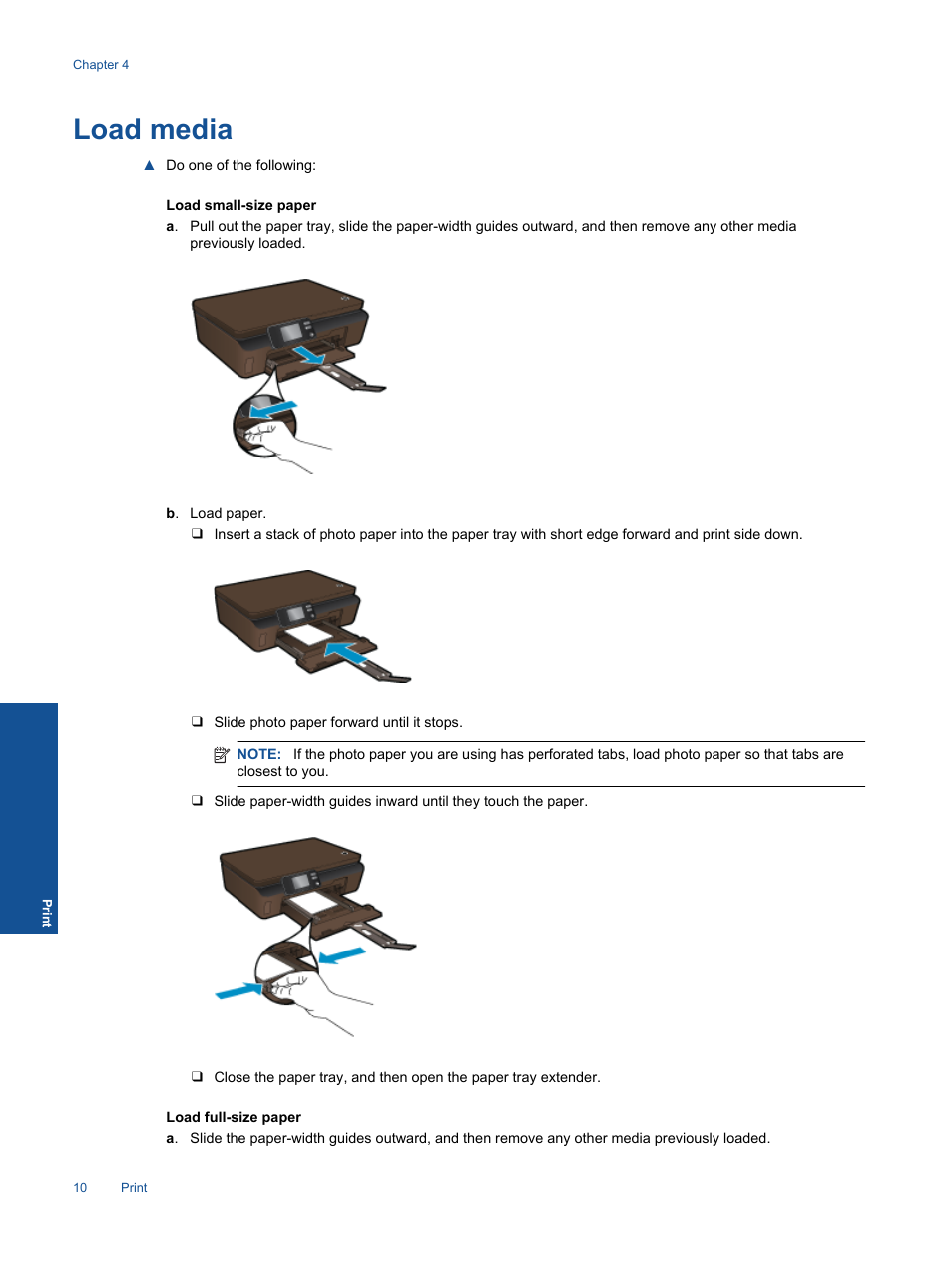 Load media | HP 5510 User Manual | Page 12 / 52