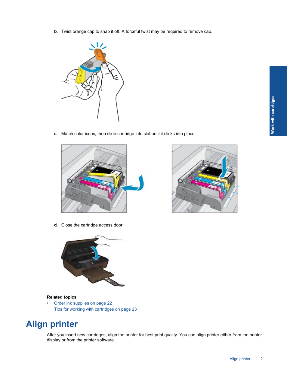 Align printer | HP 5510 User Manual | Page 23 / 52
