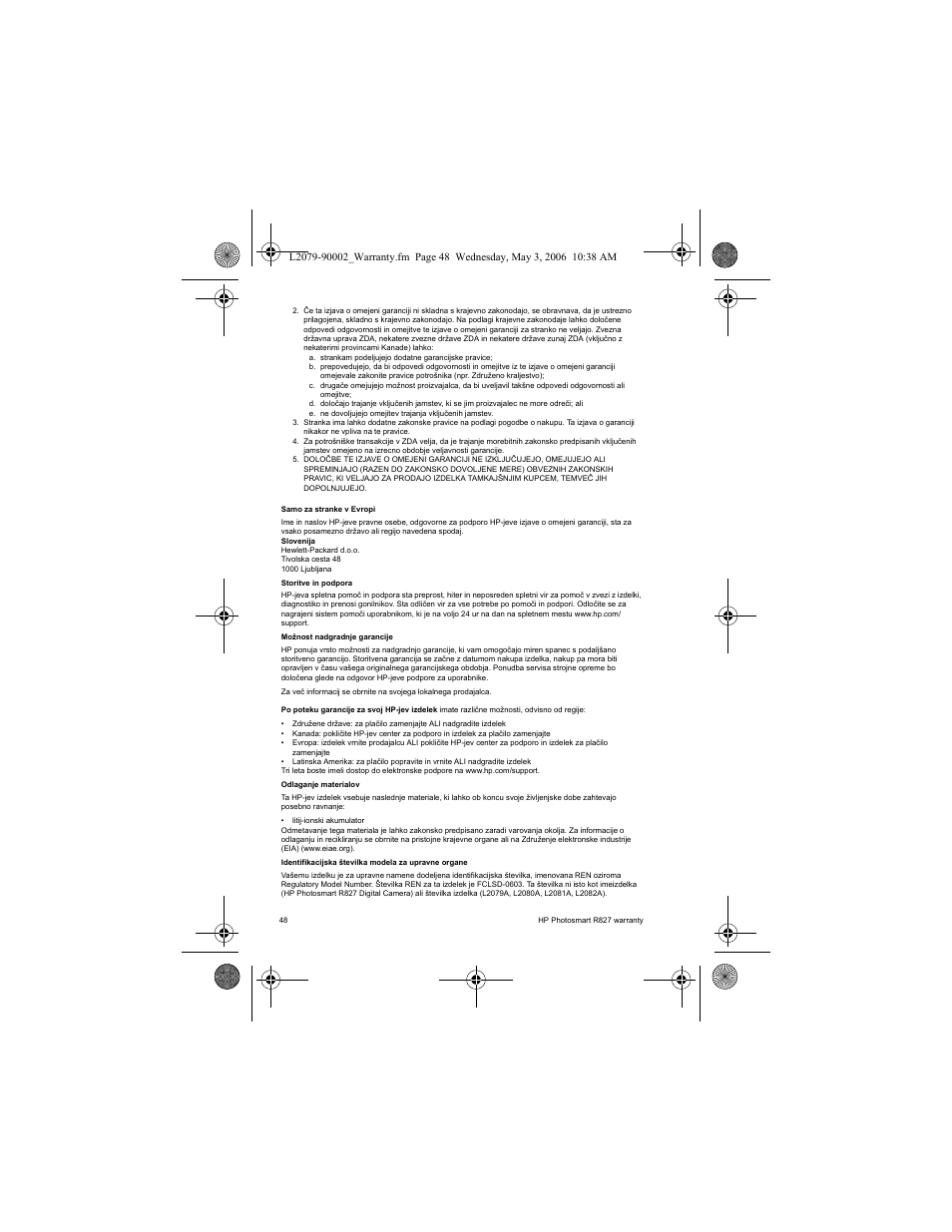 HP R827 User Manual | Page 50 / 56