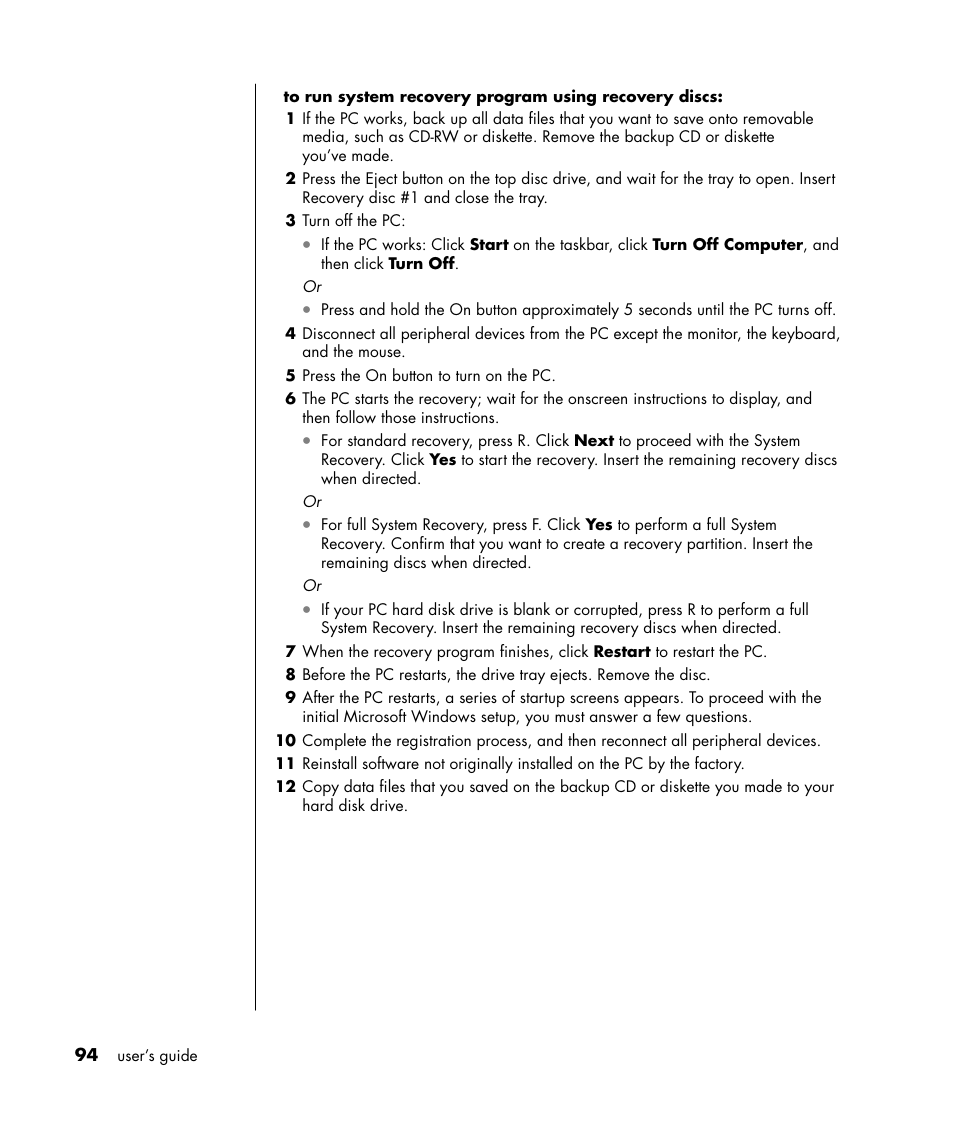 HP HB4 User Manual | Page 100 / 106
