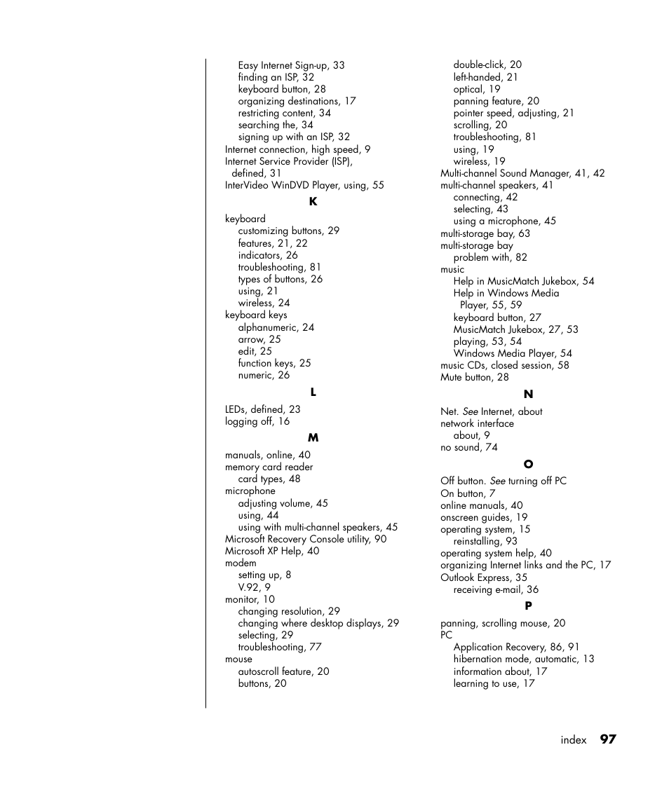 HP HB4 User Manual | Page 103 / 106