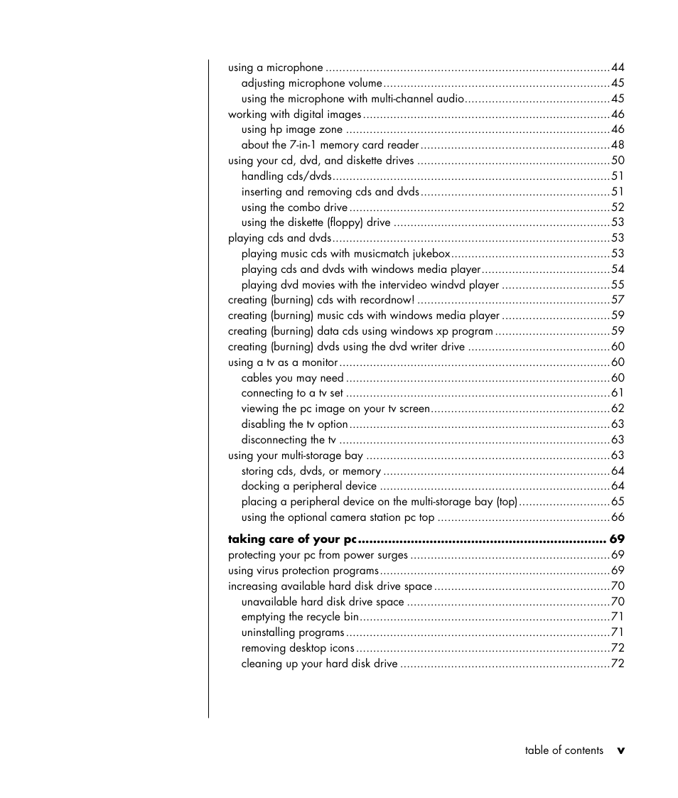 HP HB4 User Manual | Page 5 / 106