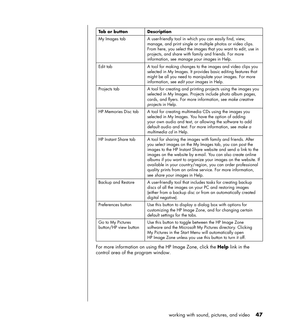 HP HB4 User Manual | Page 53 / 106