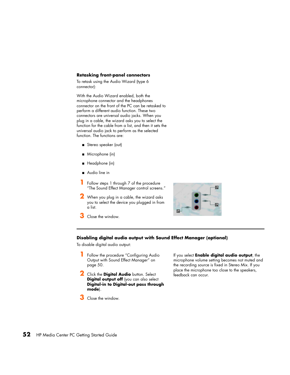 Retasking front-panel connectors, Optional) | HP Media Center PC User Manual | Page 56 / 86