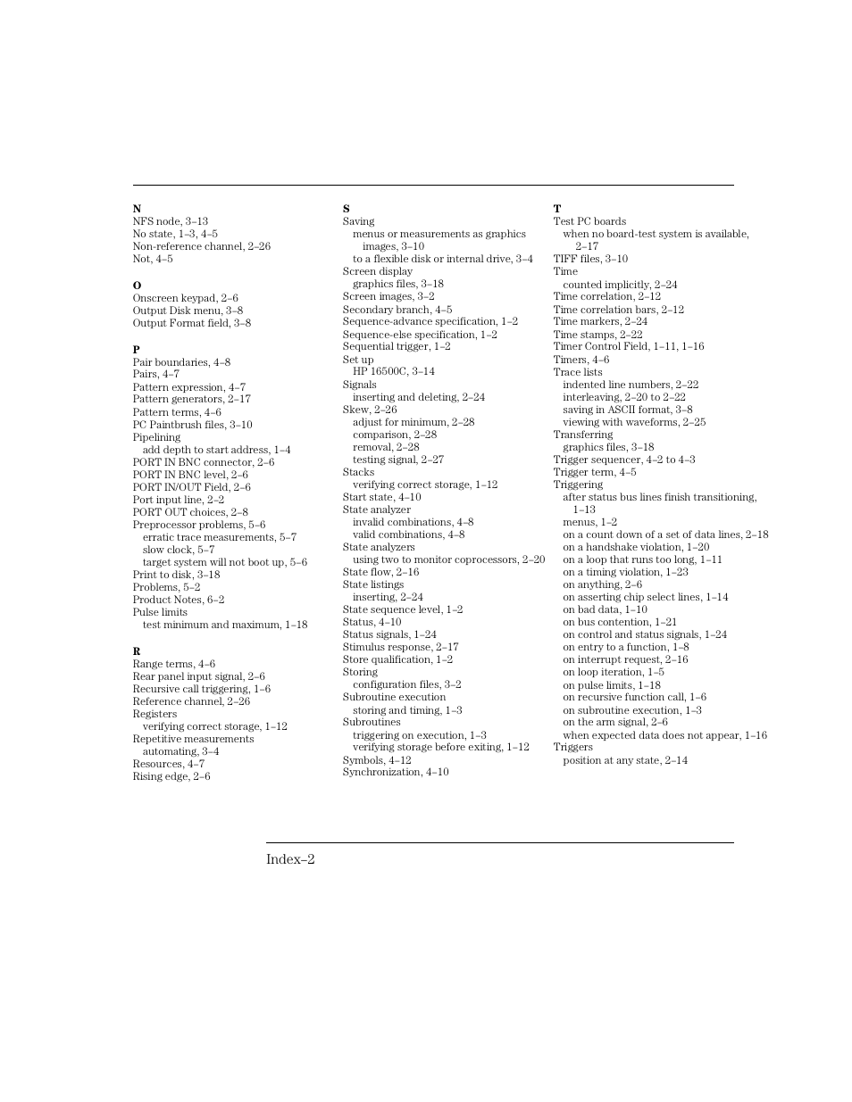HP 16500C User Manual | Page 126 / 130
