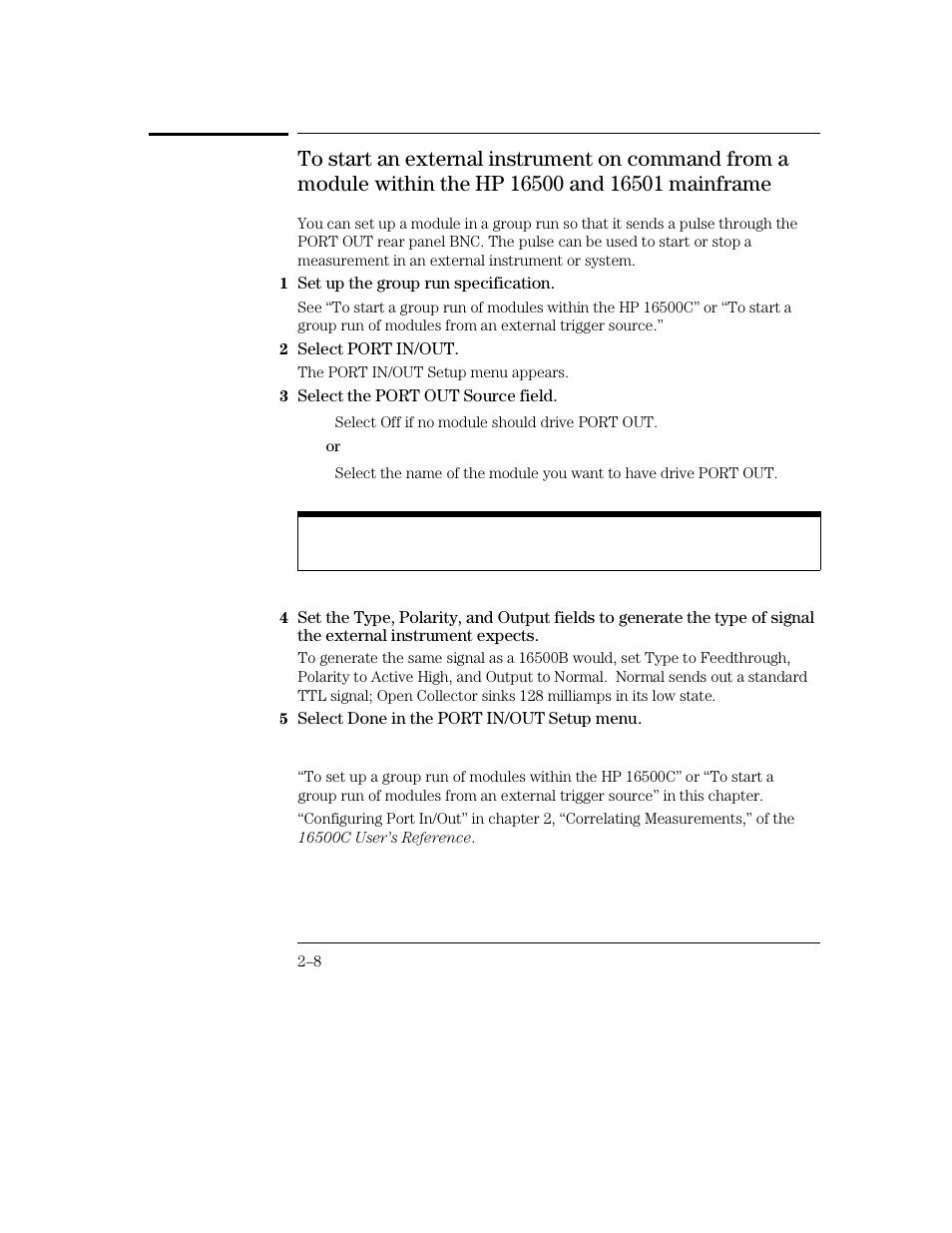 HP 16500C User Manual | Page 42 / 130