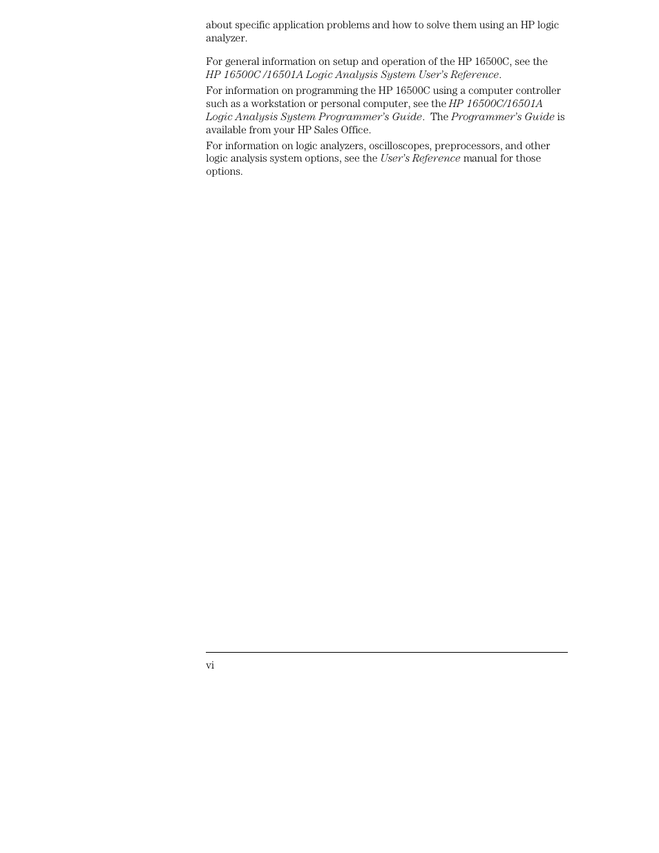 HP 16500C User Manual | Page 6 / 130