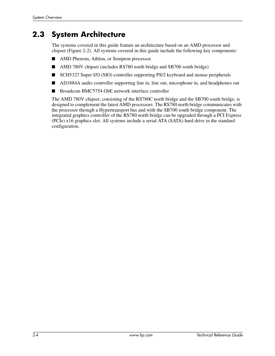 3 system architecture | HP DC5850 User Manual | Page 20 / 114