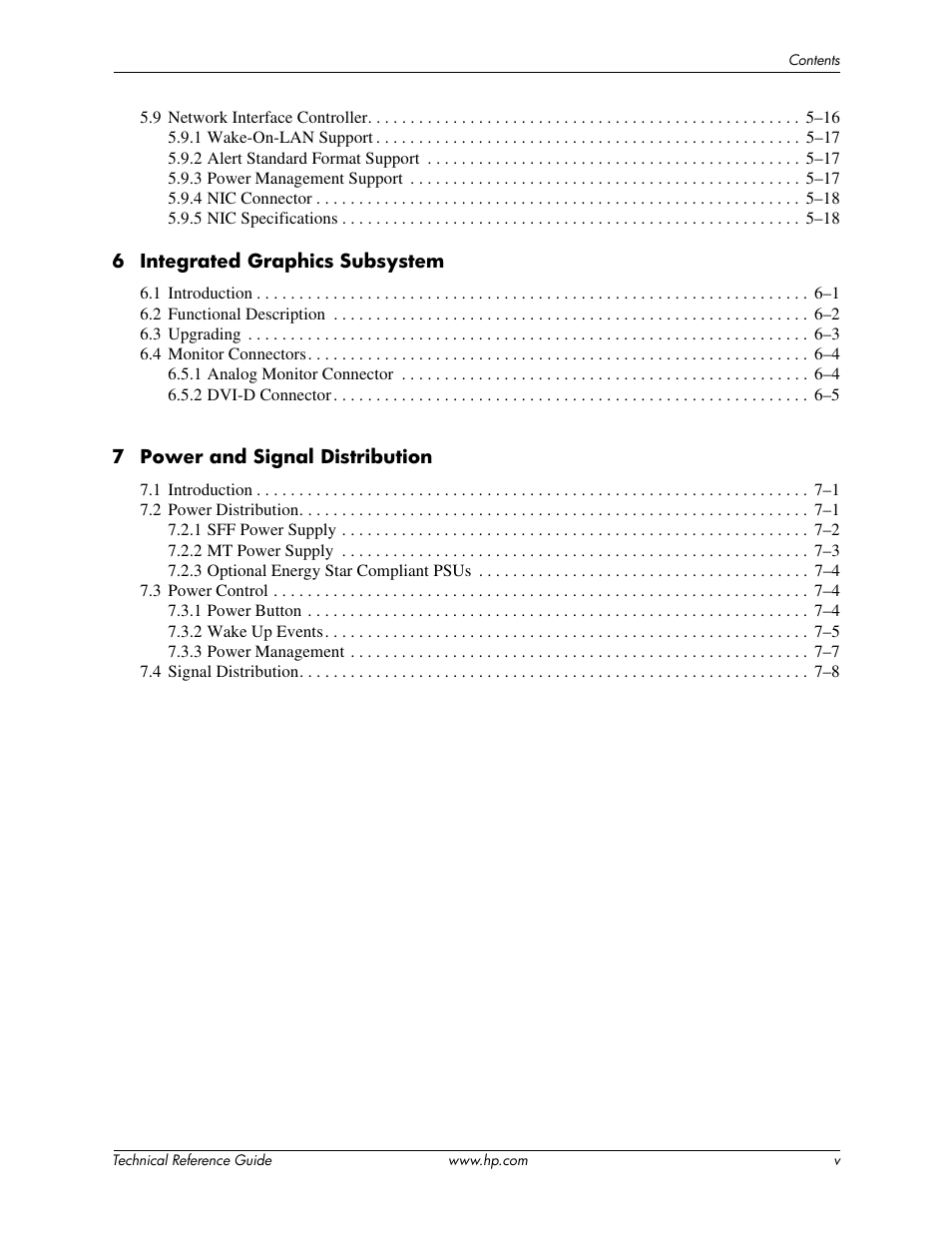 HP DC5850 User Manual | Page 5 / 114