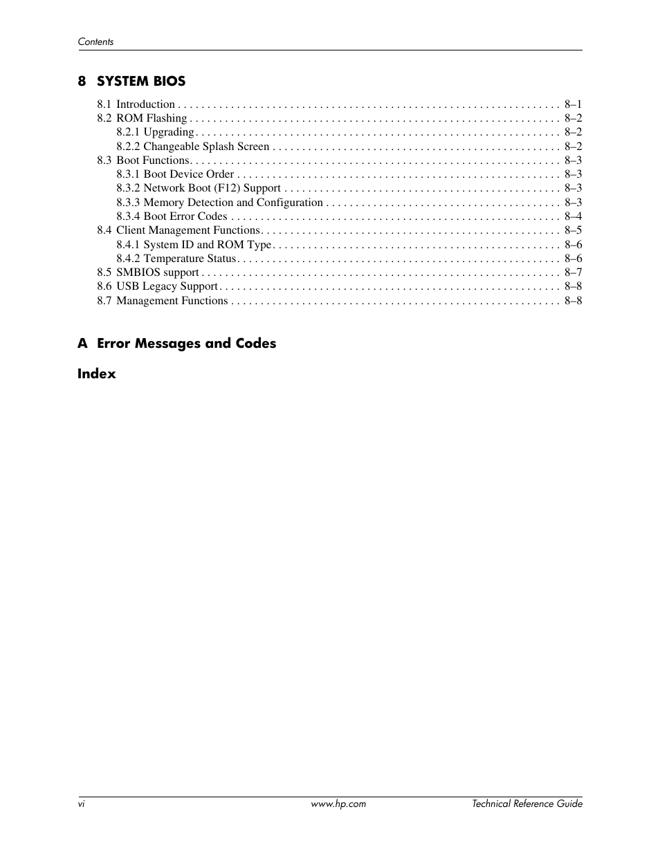 HP DC5850 User Manual | Page 6 / 114