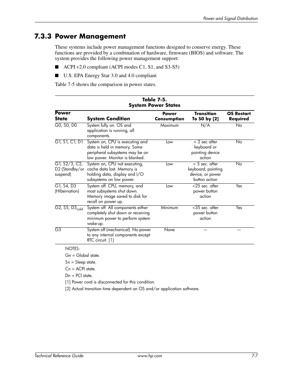 3 power management | HP DC5850 User Manual | Page 81 / 114