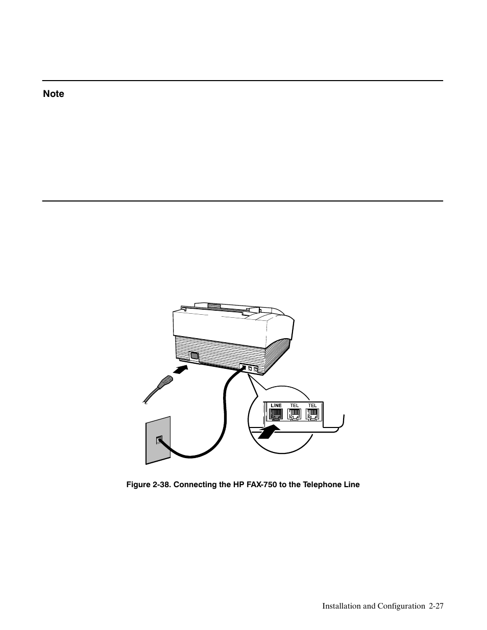 Connecting to the telephone line | HP FACSIMILE MACHINE HP FAX-700 User Manual | Page 52 / 292