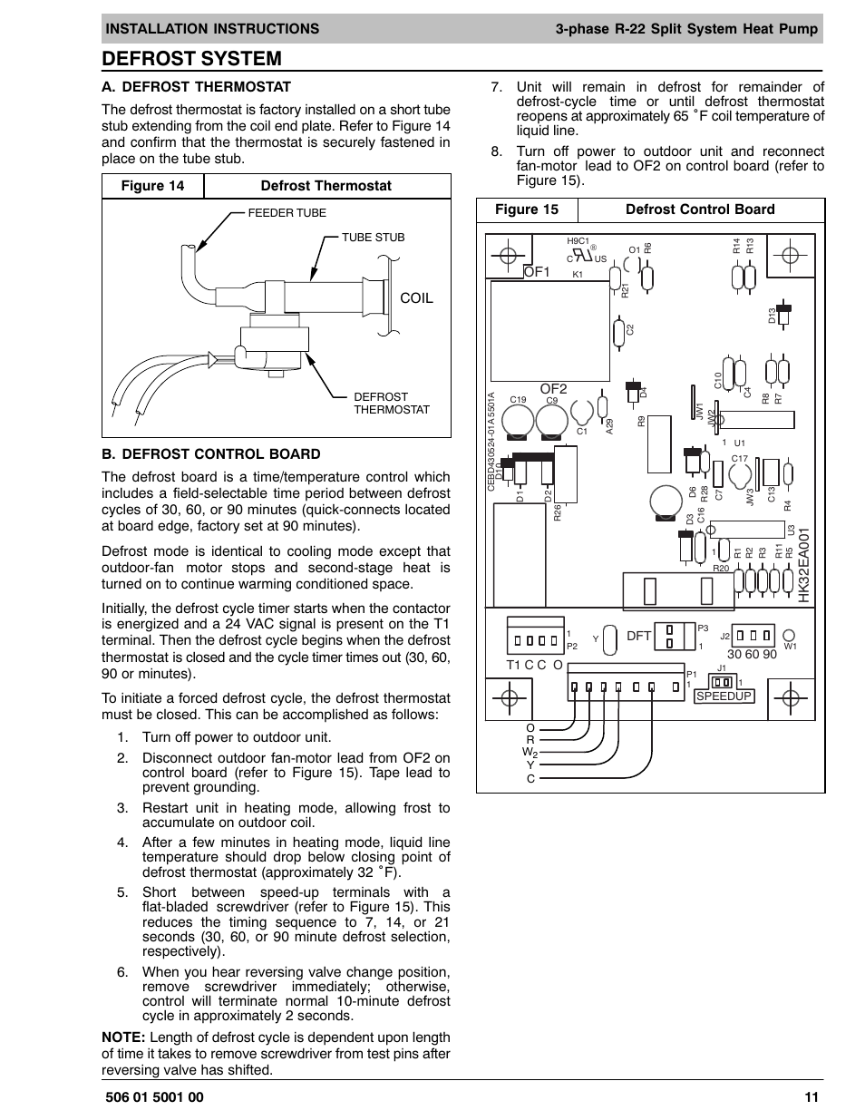 Defrost system | HP H2H3 User Manual | Page 11 / 16